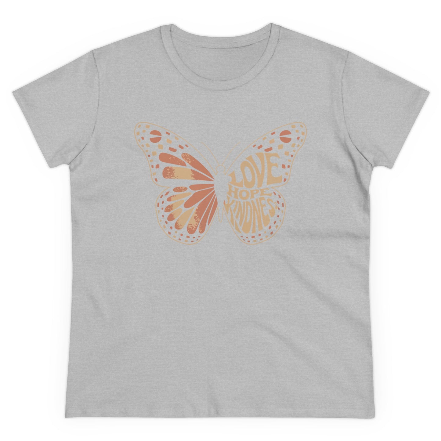 butterfly of love women's cotton t-shirt