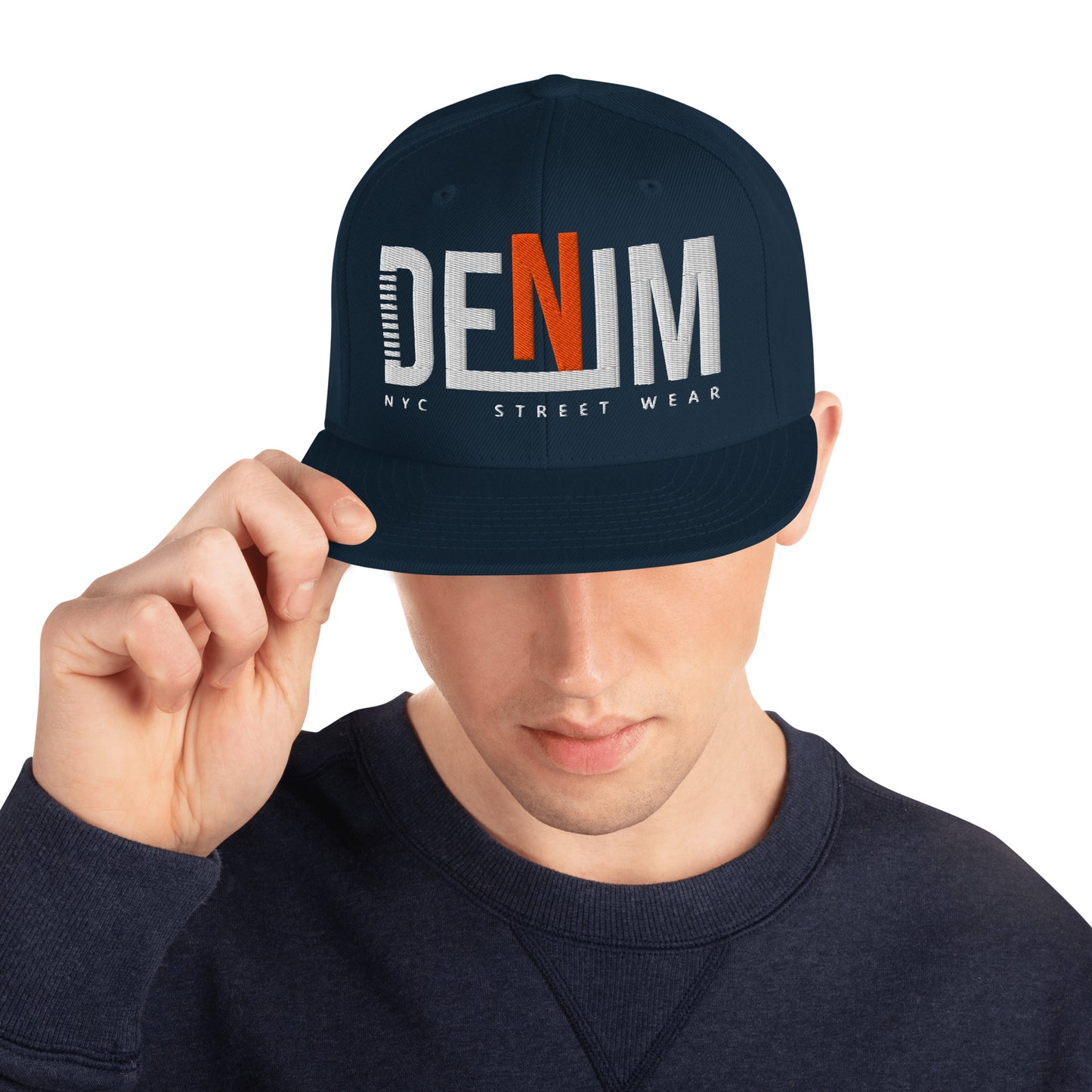 denim nyc snapback cap | classic urban streetwear hat