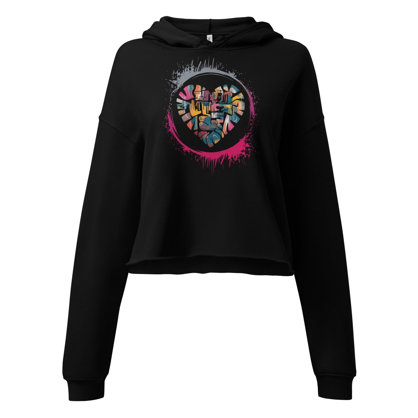 street heart crop hoodie | chic & comfortable