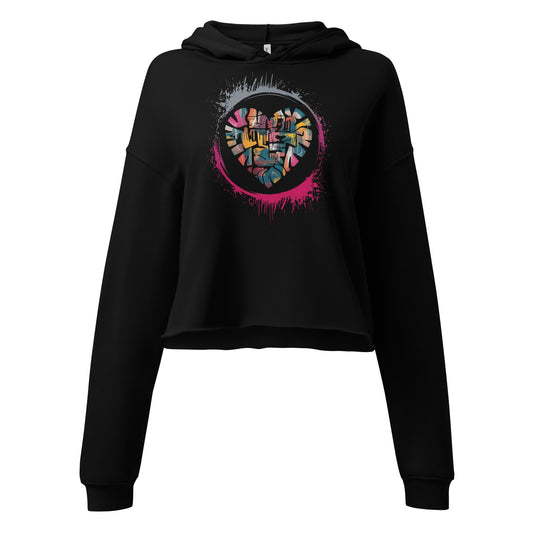 Street Heart Crop Hoodie | Chic & Comfortable